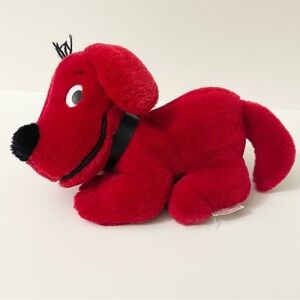 Vintage 1990 Clifford The Big Red Dog Plush Dakin 11” Long 7” Tall